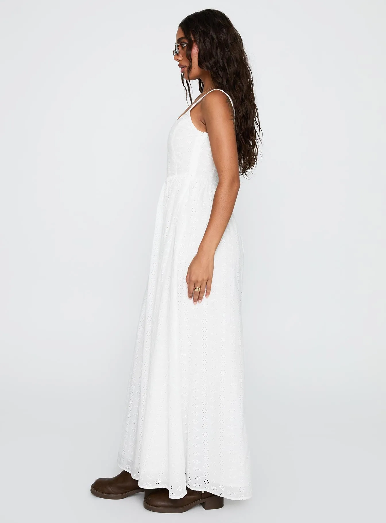 Cartmel Broderie Maxi Dress White sold by Princess Polly product image thumbnail 4