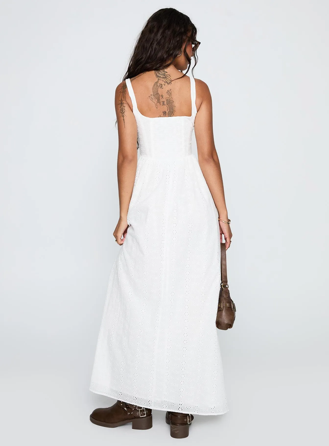 Cartmel Broderie Maxi Dress White sold by Princess Polly product image thumbnail 5