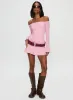 Vancesca Long Sleeve Mini Dress Pink sold by Princess Polly