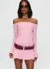 Vancesca Long Sleeve Mini Dress Pink sold by Princess Polly