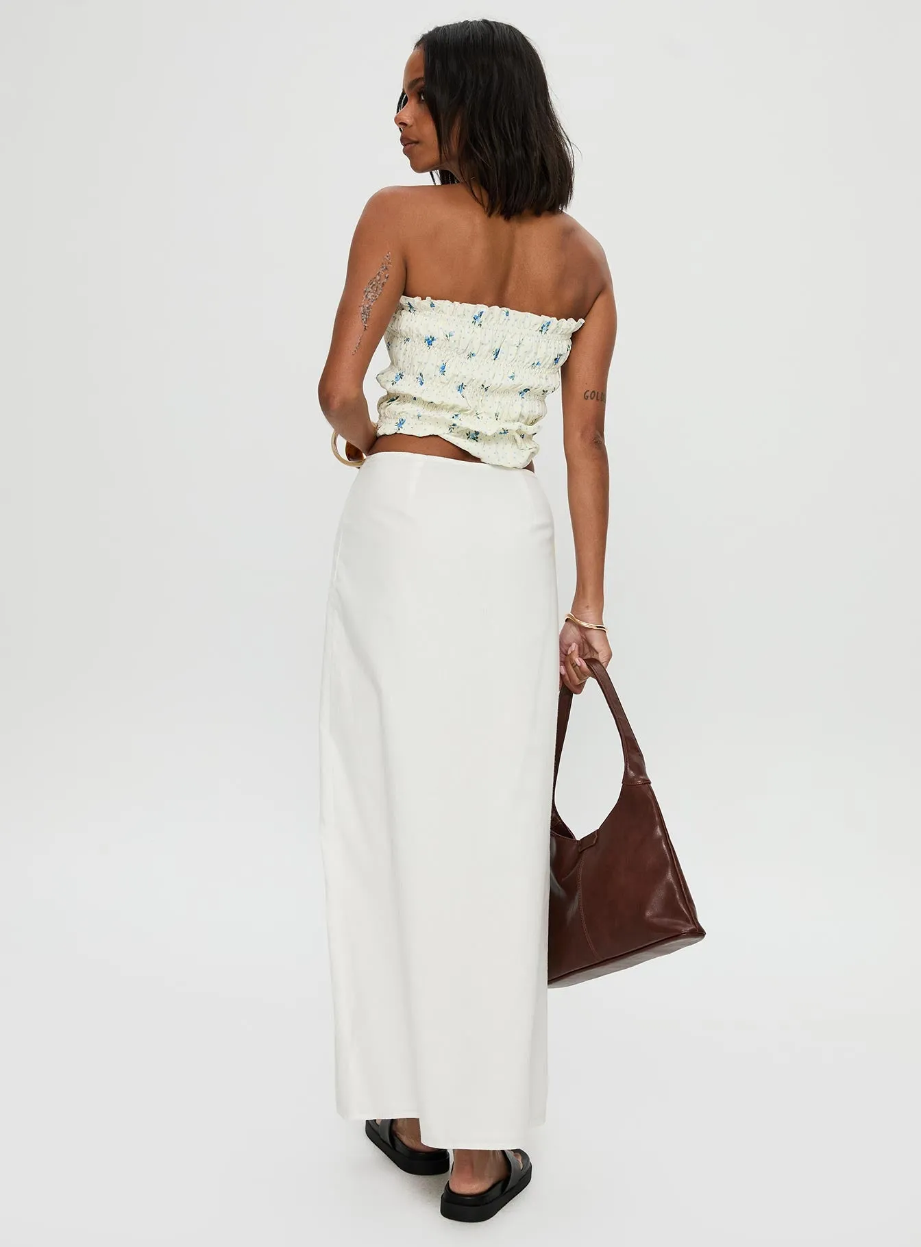 Jasmira Maxi Skirt White sold by Princess Polly product image thumbnail 5
