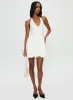 Karisse Halter Mini Dress White sold by Princess Polly