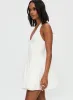 Karisse Halter Mini Dress White sold by Princess Polly