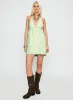Estefani Halter Mini Dress Green Stripe sold by Princess Polly