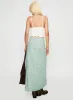 Macadamia Maxi Skirt Green / White sold by Princess Polly