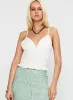 Clued In Frill Detail Top White sold by Princess Polly