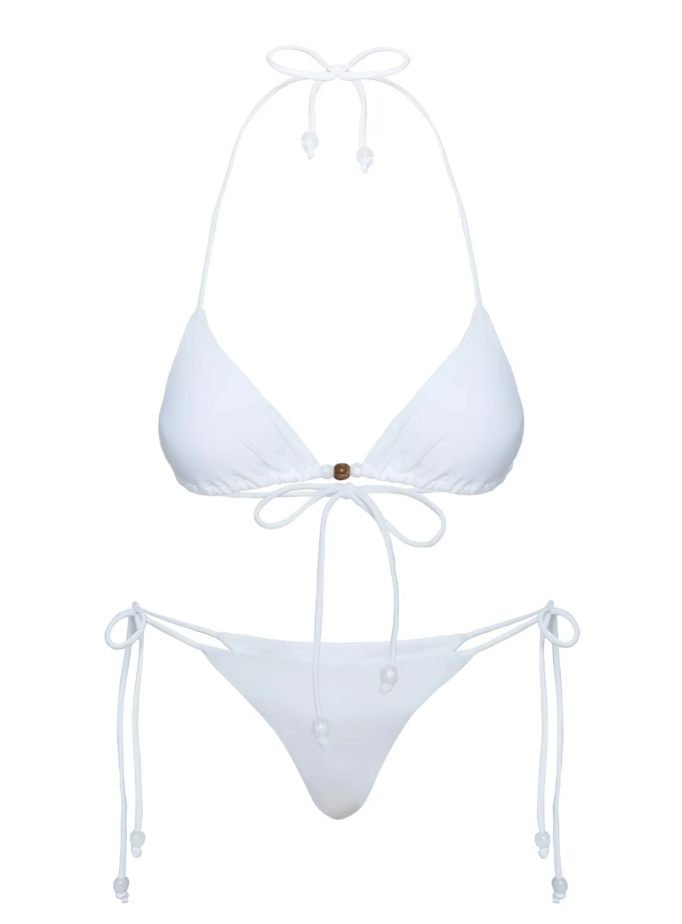 Flounder Bead Detail Bikini Bottoms White sold by Princess Polly product image thumbnail 5