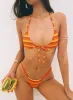 Another Sunny Day Bikini Bottoms Orange Stripe sold by Princess Polly