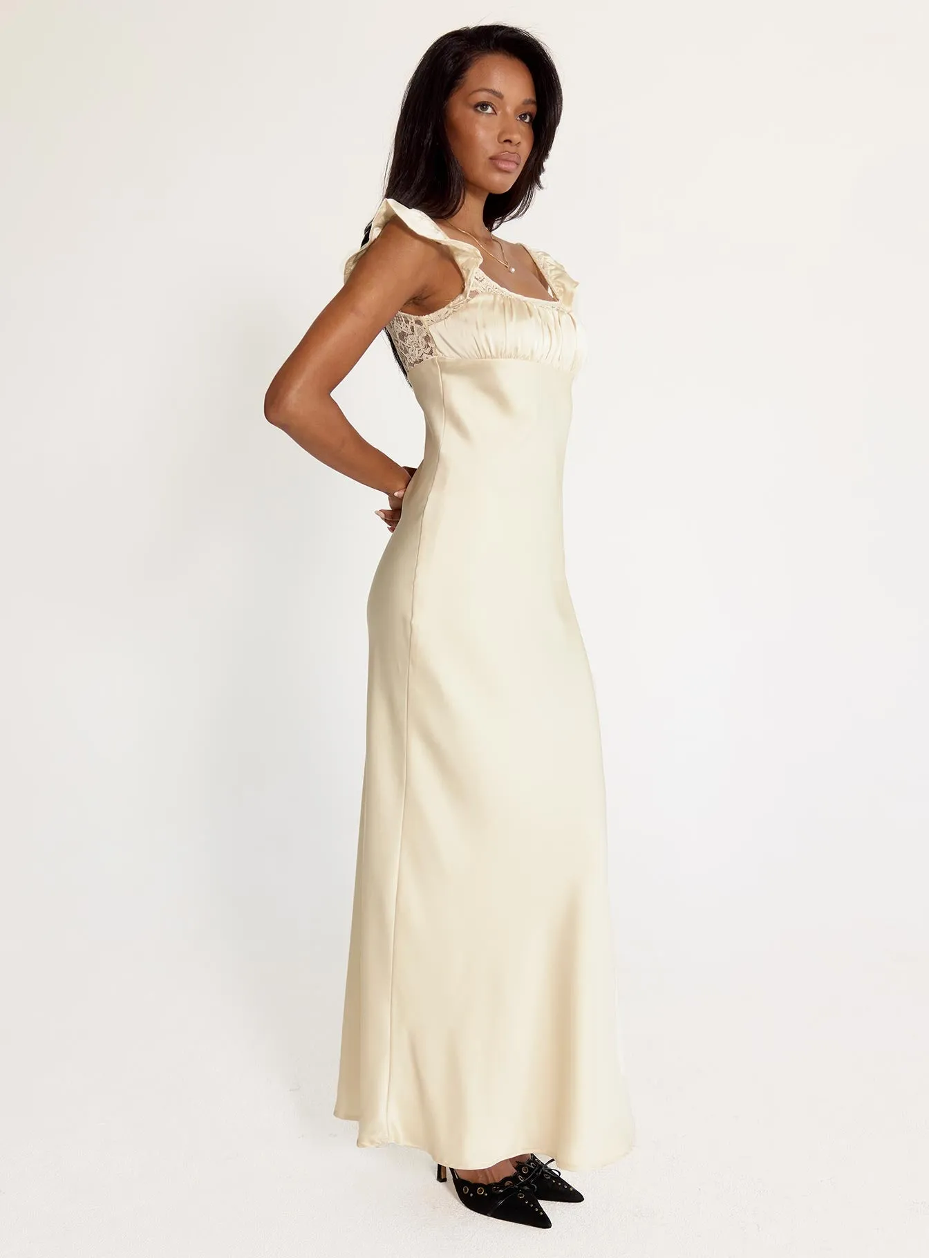 Adelie Maxi Dress Champagne sold by Princess Polly product image thumbnail 3