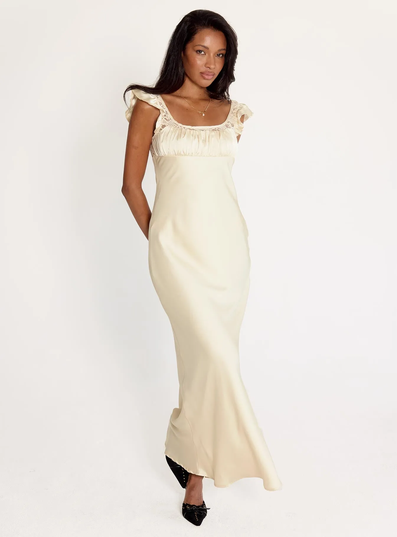 Adelie Maxi Dress Champagne sold by Princess Polly product image thumbnail 2