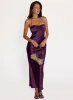 Fireproof Halter Maxi Dress Plum sold by Princess Polly
