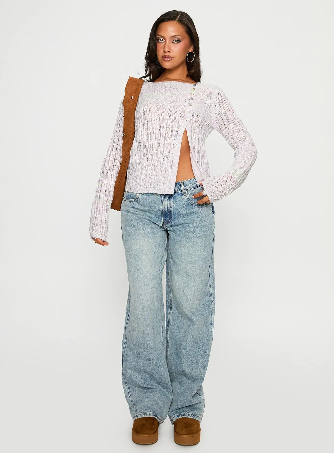 Lenker Knit Jumper Lilac sold by Princess Polly product image thumbnail 2