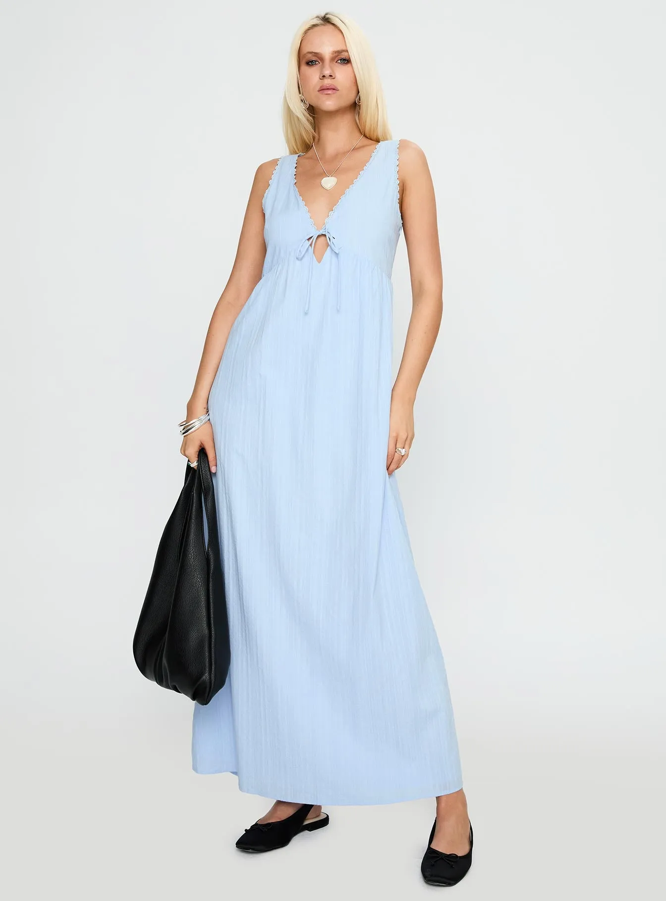Elyza Maxi Dress Blue sold by Princess Polly