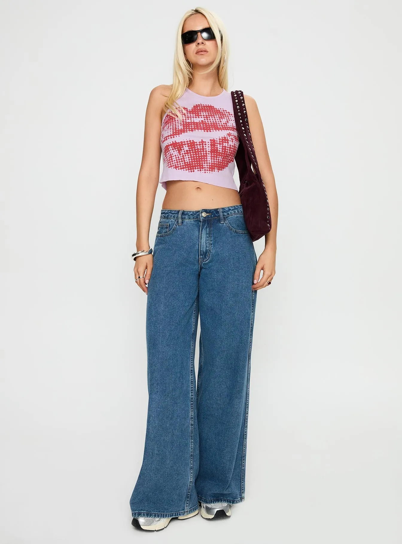 Kiss Of Love Graphic Top Purple sold by Princess Polly product image thumbnail 3