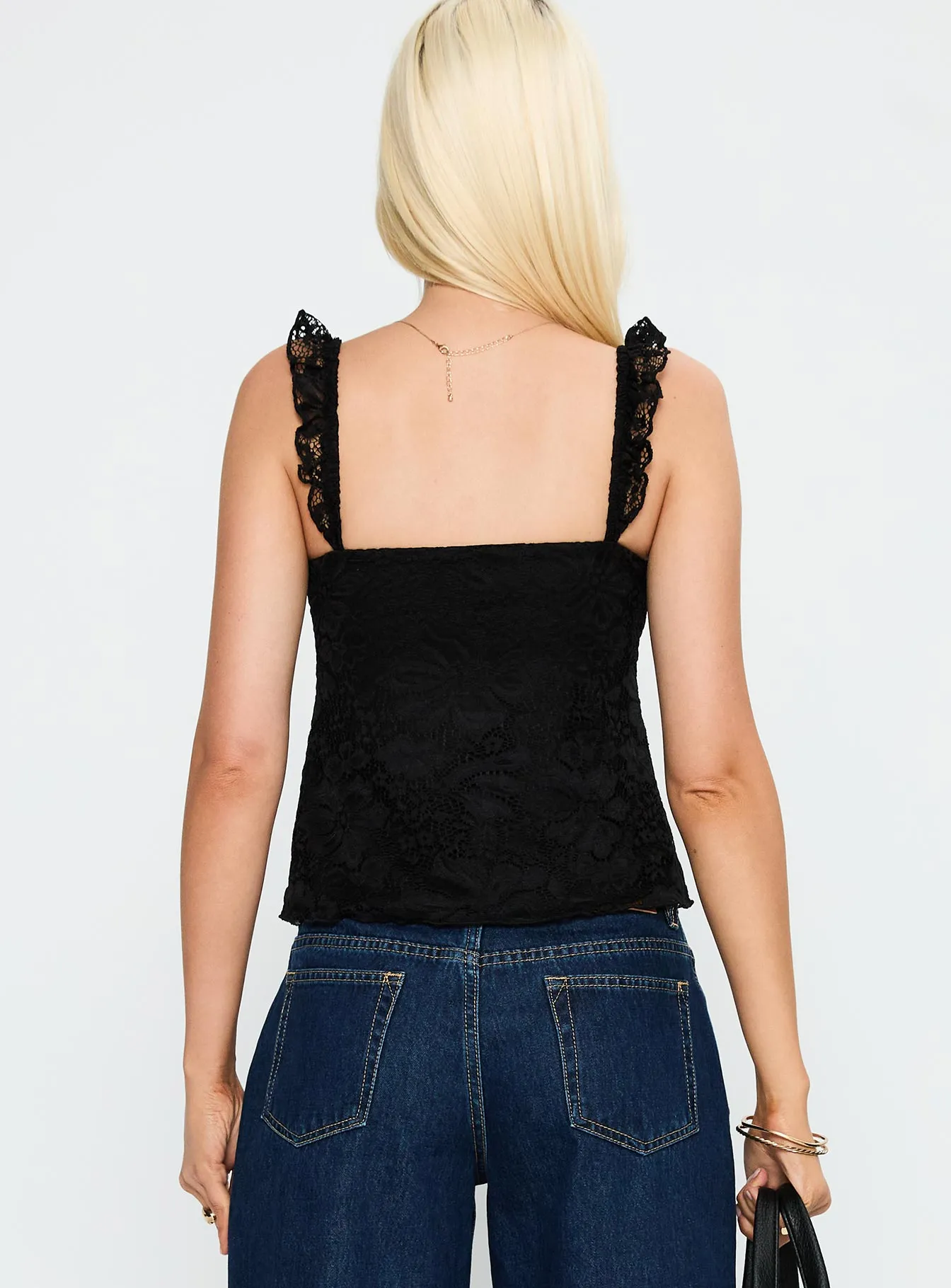Madaleine Lace Top Black sold by Princess Polly product image thumbnail 5