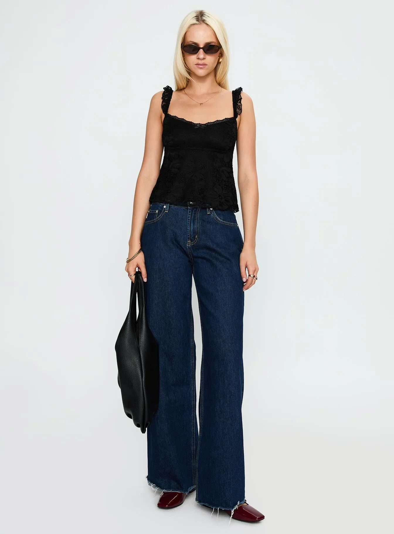 Madaleine Lace Top Black sold by Princess Polly product image thumbnail 3