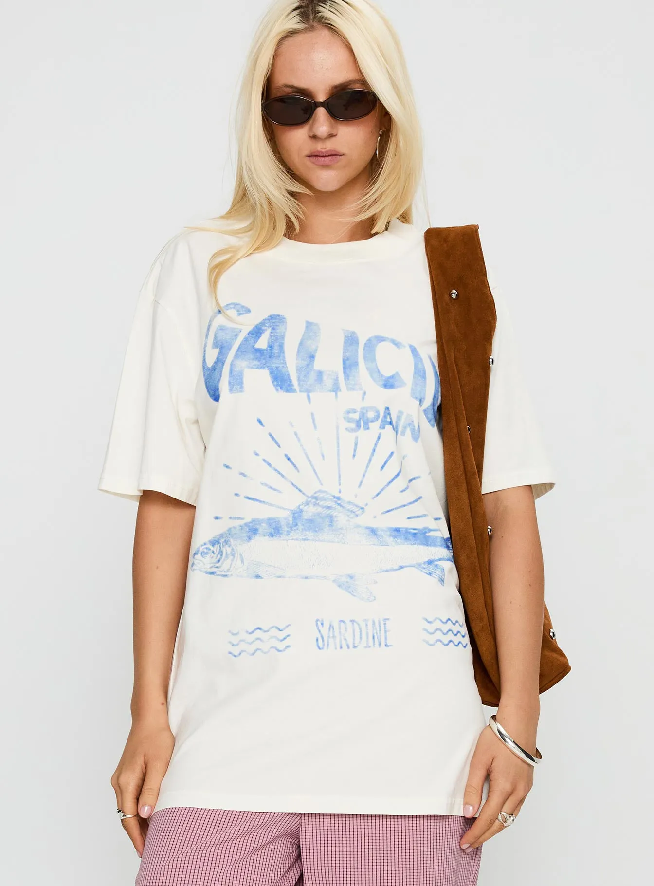 Galicia Spain Graphic Tee White / Blue sold by Princess Polly product image thumbnail 2