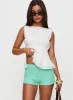 Think Fast Shorts Aqua sold by Princess Polly