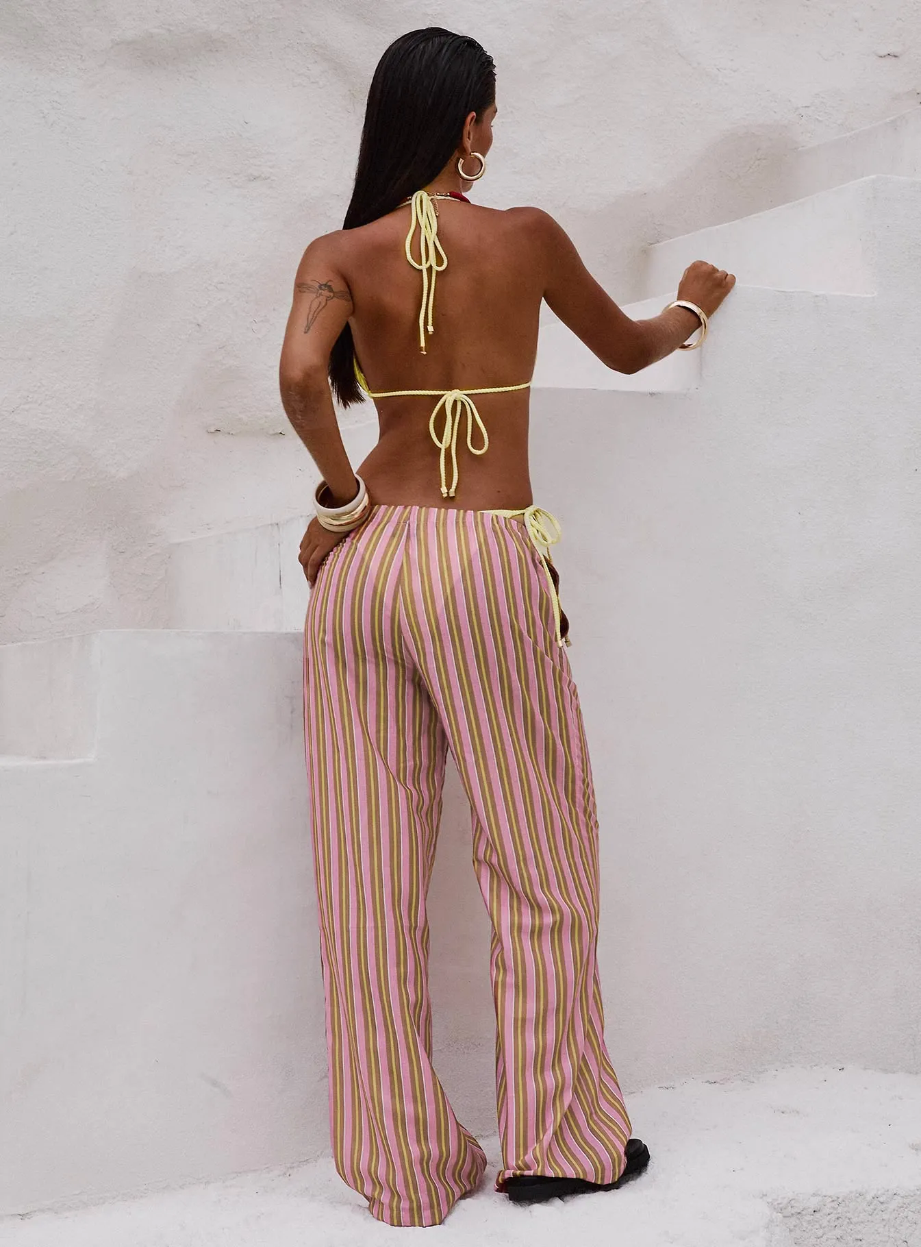 Taja Pants Pink Stripe sold by Princess Polly product image thumbnail 4
