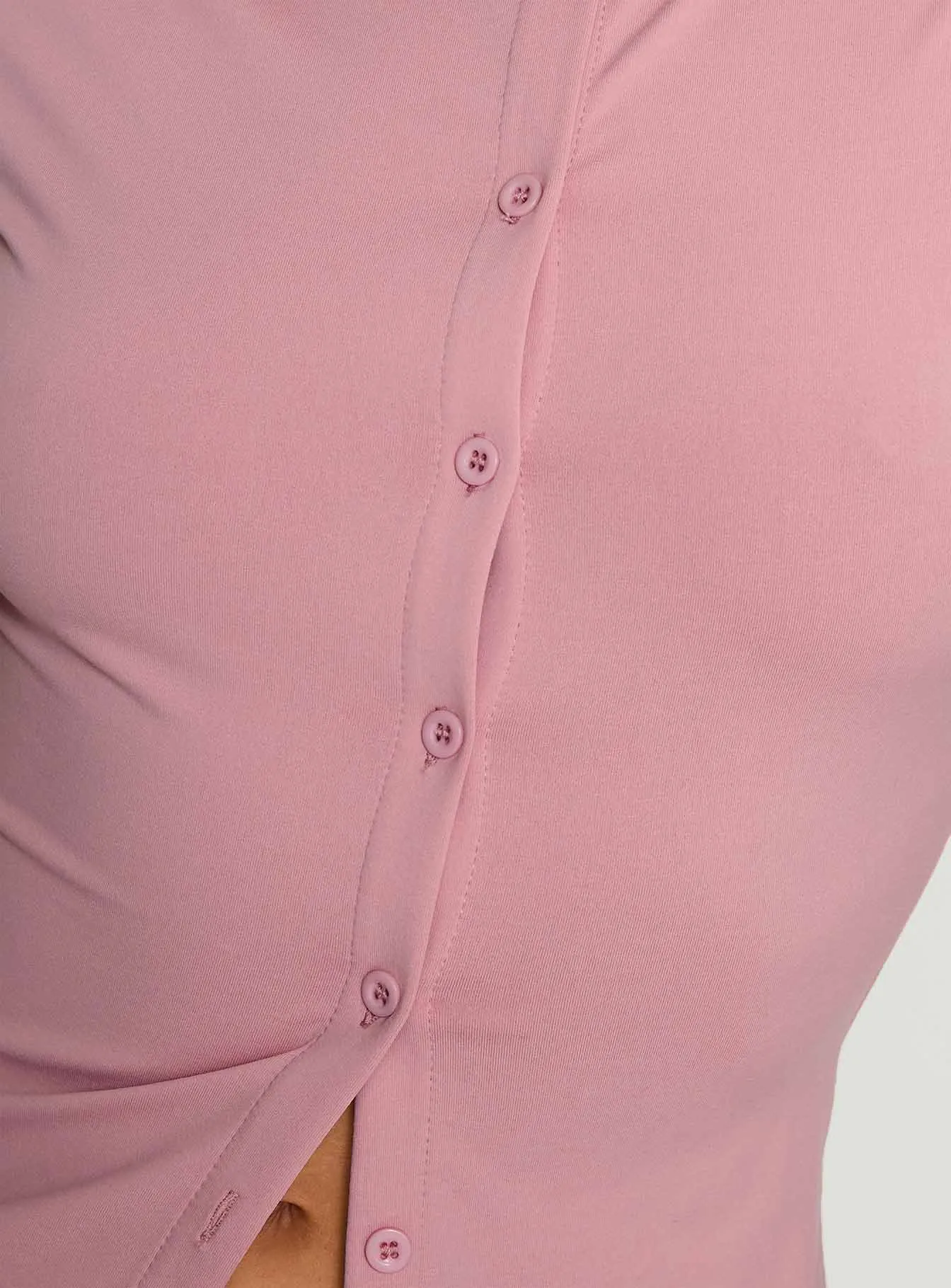 Are We Clear Button Up Top Pink sold by Princess Polly product image thumbnail 5