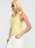 Dress You Up Tie Up Top Lemon Pinstripe sold by Princess Polly