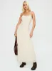 Quinley Shirred Maxi Dress Cream sold by Princess Polly