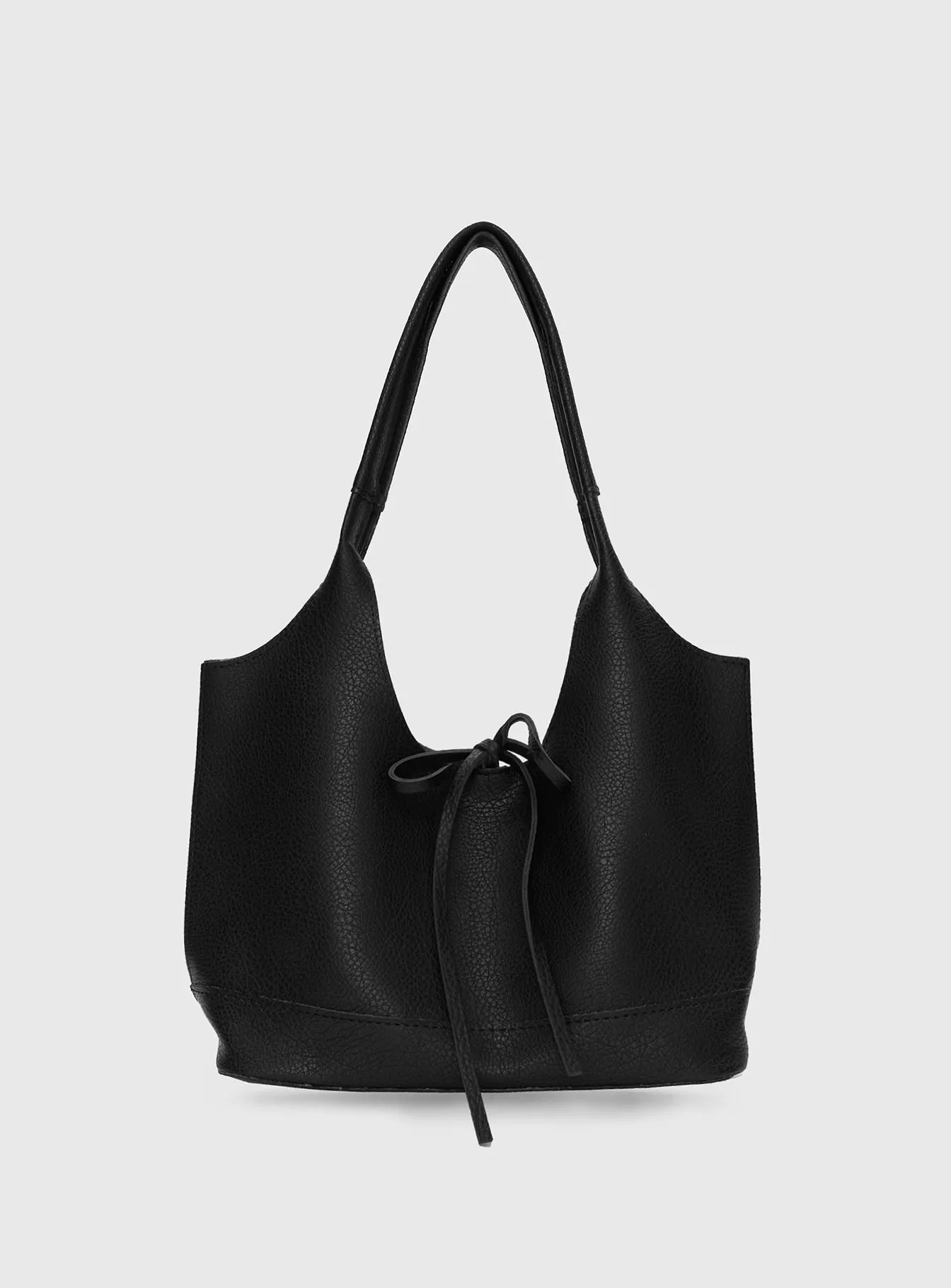 Nonstop Bow Detail Shoulder Bag Black sold by Princess Polly product image thumbnail 2