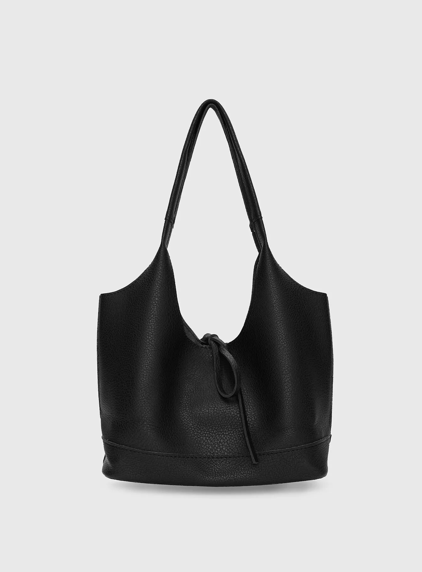 Nonstop Bow Detail Shoulder Bag Black sold by Princess Polly product image thumbnail 4