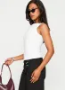 Lose Your Number High Neck Top White sold by Princess Polly