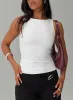 Lose Your Number High Neck Top White sold by Princess Polly