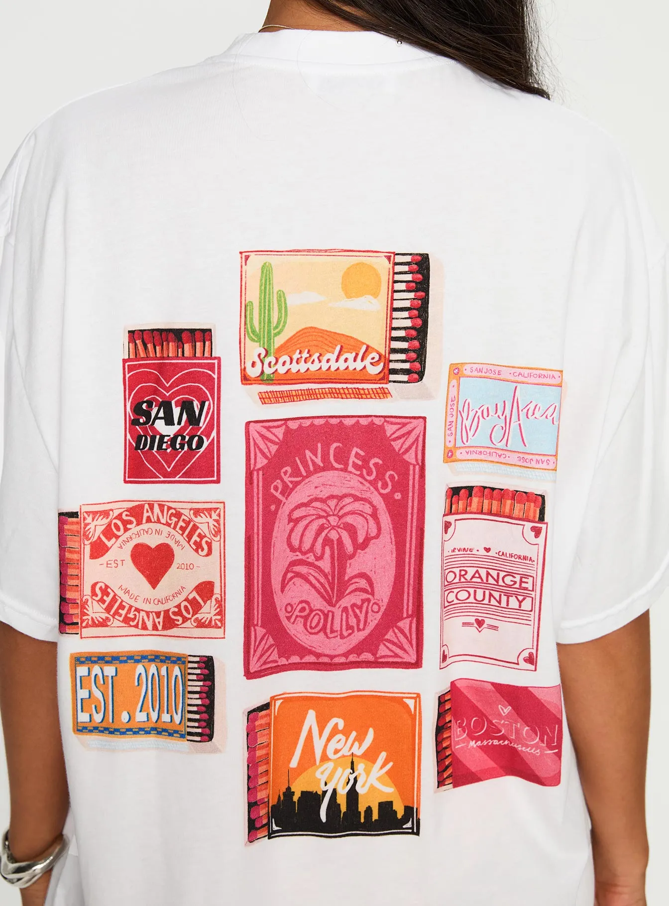 Matchbox Collection Graphic Tee White / Multi sold by Princess Polly product image thumbnail 5