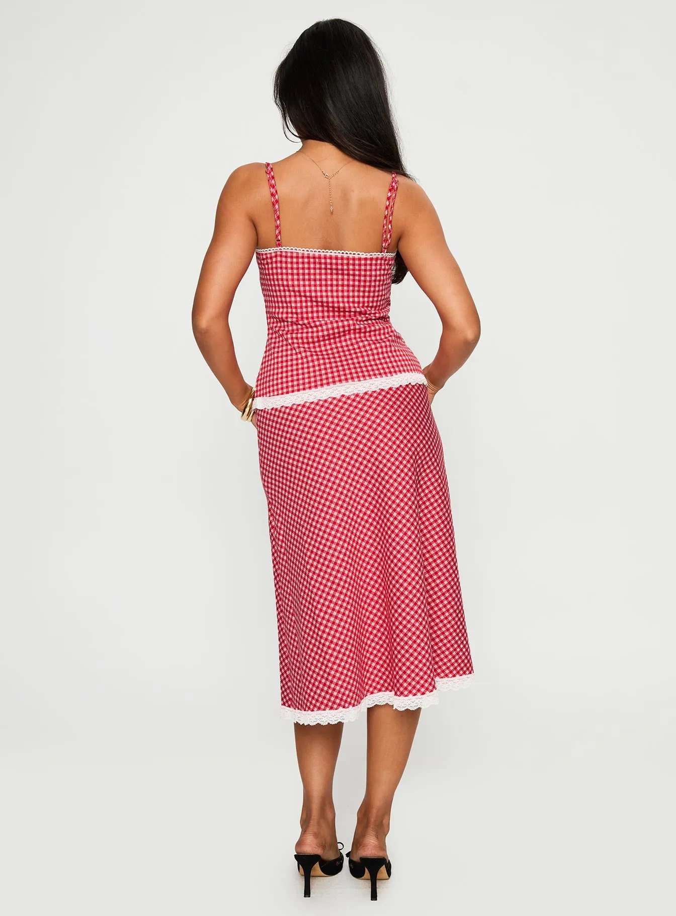 Love In London Set Red Check sold by Princess Polly product image thumbnail 5