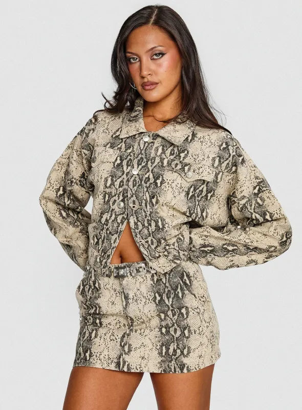 Venom Mini Skirt Snake sold by Princess Polly