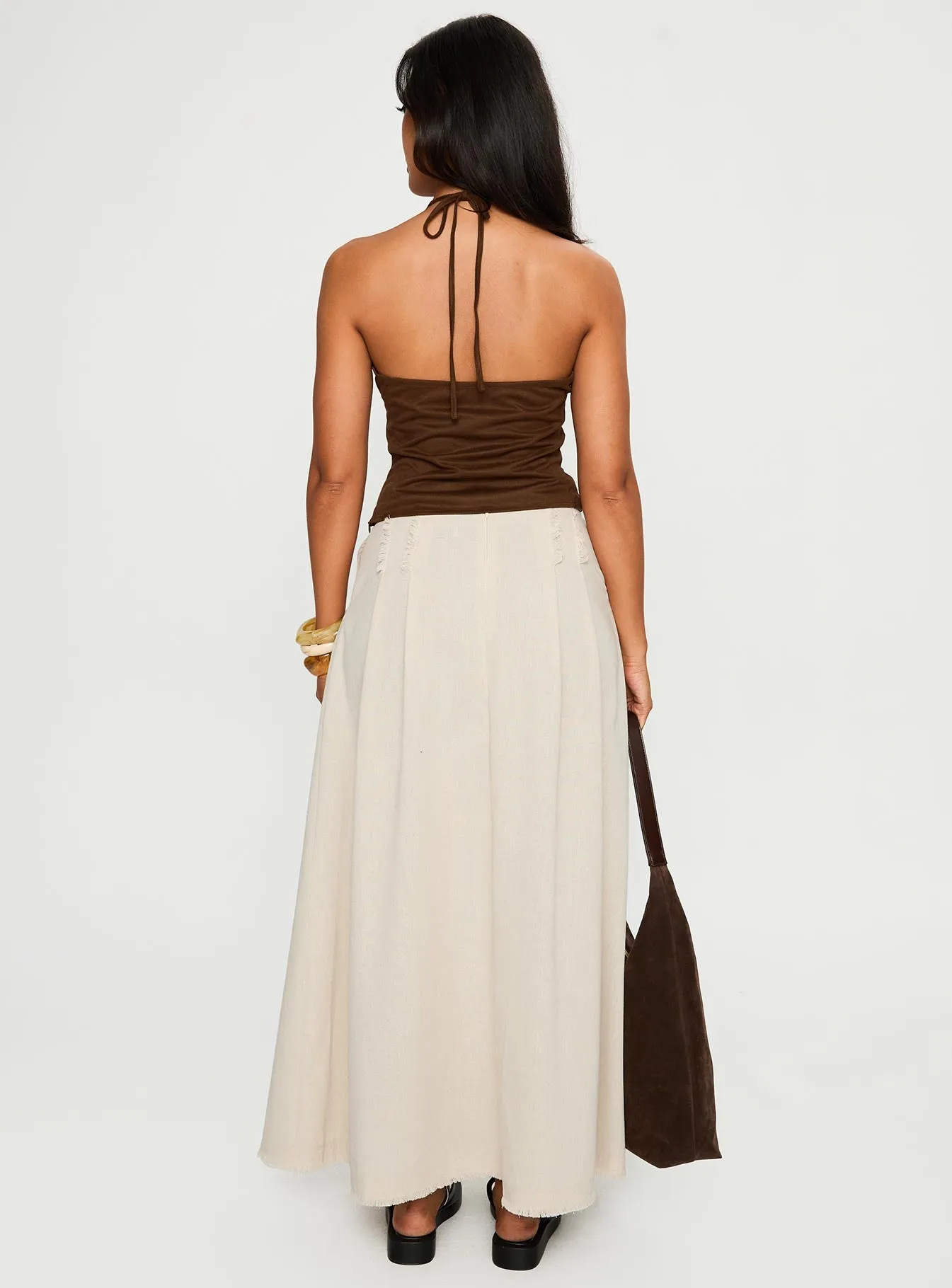 Bohemian Spirit Maxi Skirt Beige sold by Princess Polly product image thumbnail 5