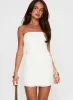 New Beginnings Strapless Mini Dress White sold by Princess Polly