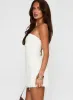 New Beginnings Strapless Mini Dress White sold by Princess Polly