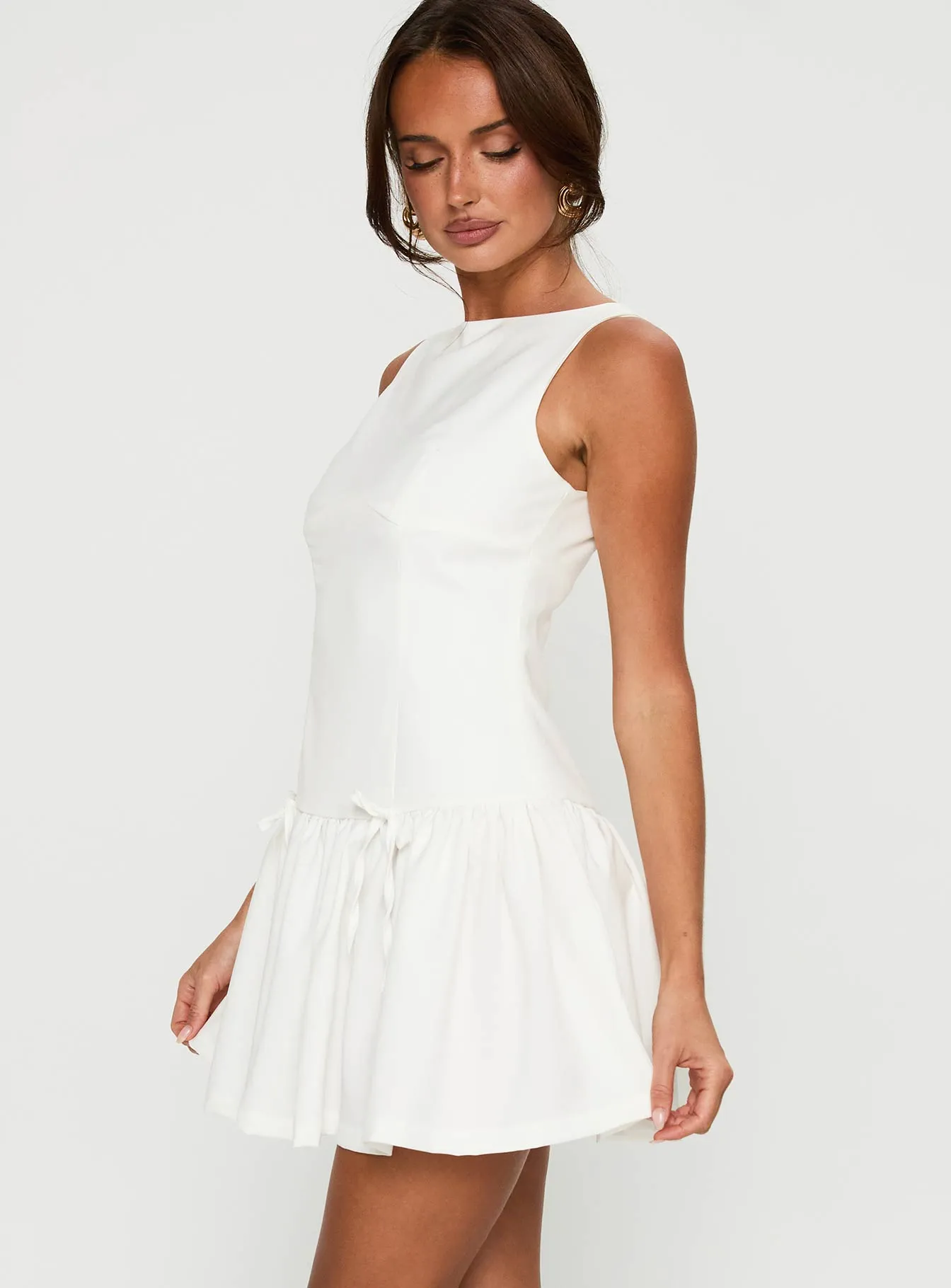 Milienne Mini Dress White sold by Princess Polly product image thumbnail 4