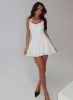Kaesie Halter Mini Dress White sold by Princess Polly