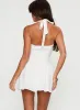 Kaesie Halter Mini Dress White sold by Princess Polly