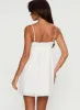 Marliene Broiderie Mini Dress White sold by Princess Polly