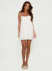 Marliene Broiderie Mini Dress White sold by Princess Polly