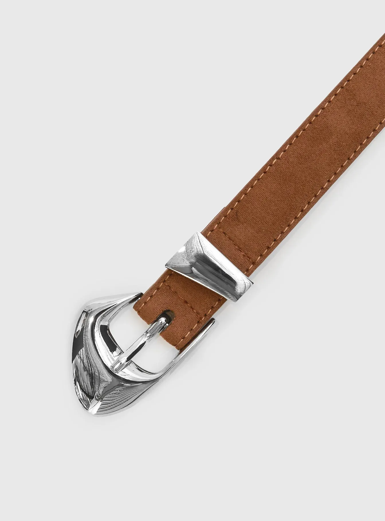 You're Strong Belt Brown / Silver sold by Princess Polly product image thumbnail 3