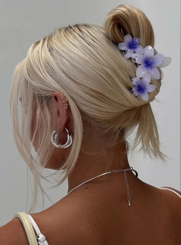 Chianti Frangipani Claw Clip Purple sold by Princess Polly