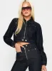 Stallion Cropped Jacket Indigo sold by Princess Polly