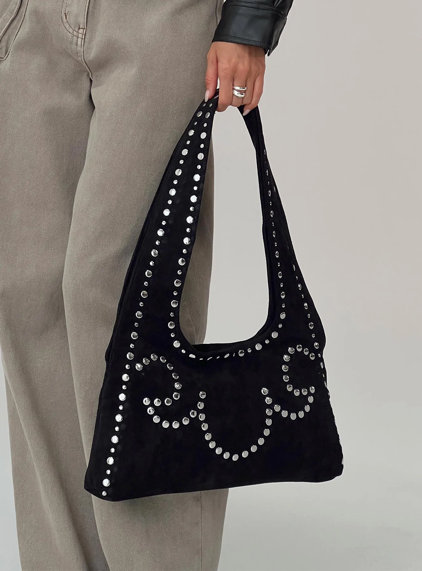 Lemoni Stud Bag Black sold by Princess Polly