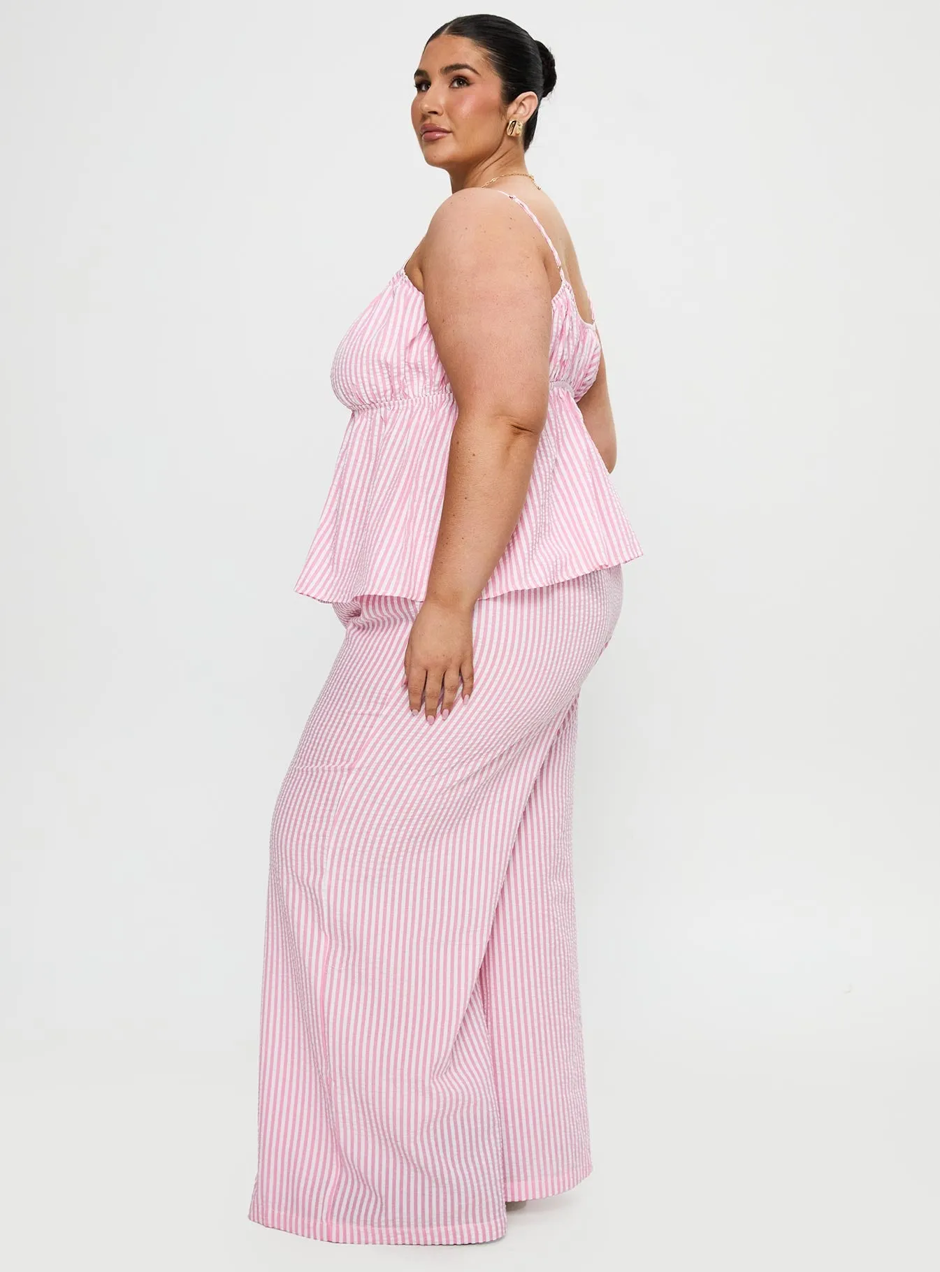 Cassini Set Pink Stripe Curve sold by Princess Polly product image thumbnail 4