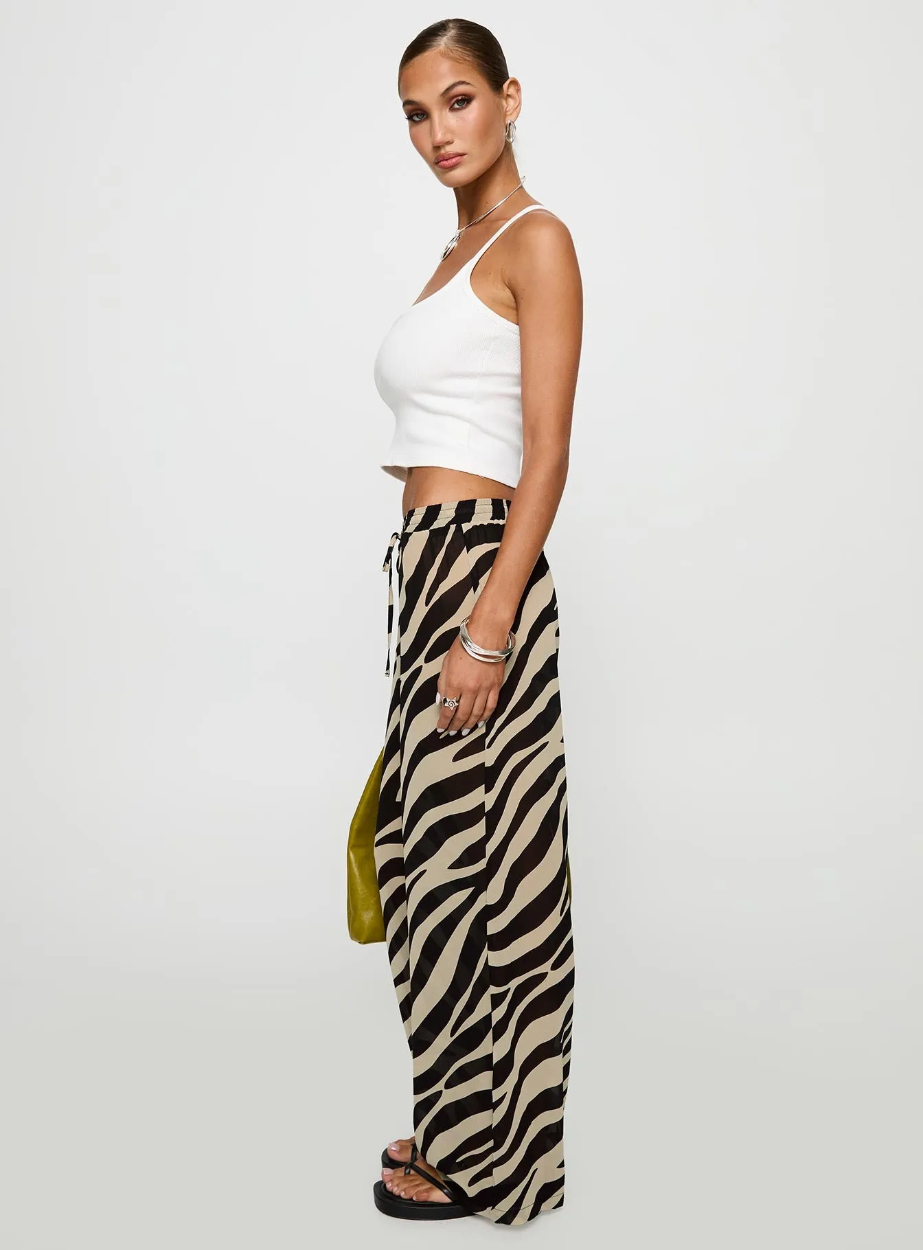 Fyre Wide Leg Pant Zebra sold by Princess Polly product image thumbnail 3