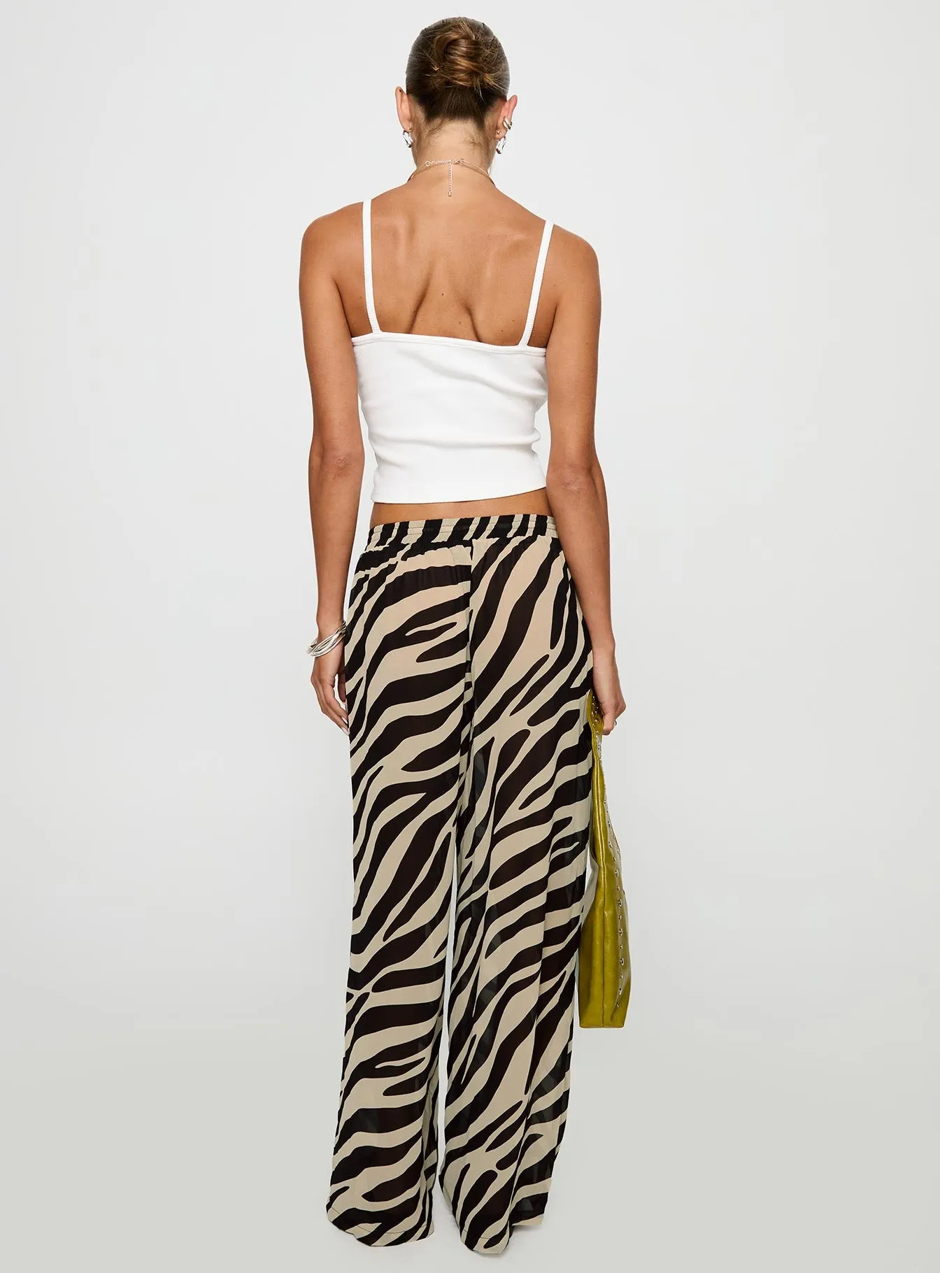 Fyre Wide Leg Pant Zebra sold by Princess Polly product image thumbnail 4