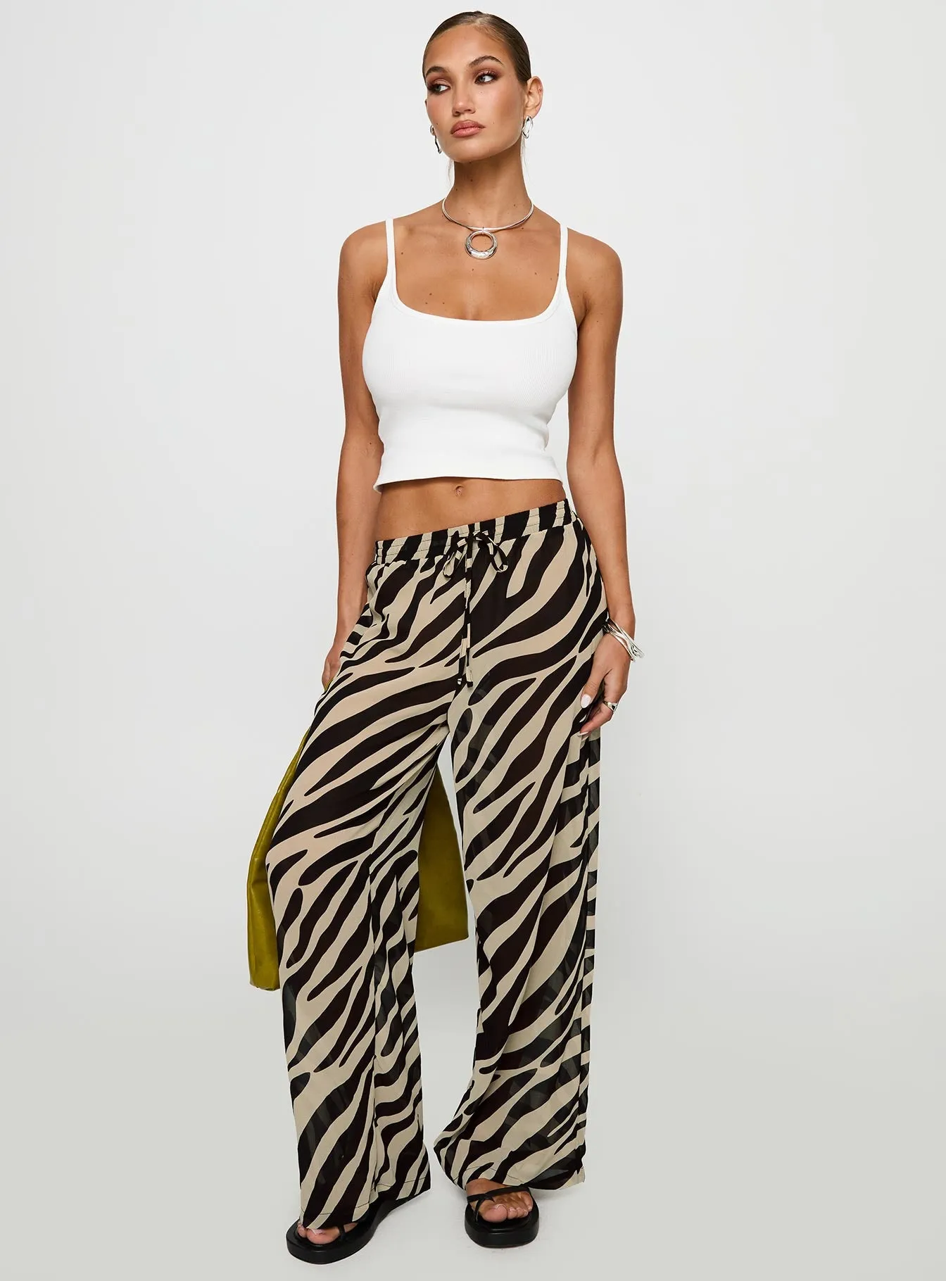 Fyre Wide Leg Pant Zebra sold by Princess Polly product image thumbnail 2