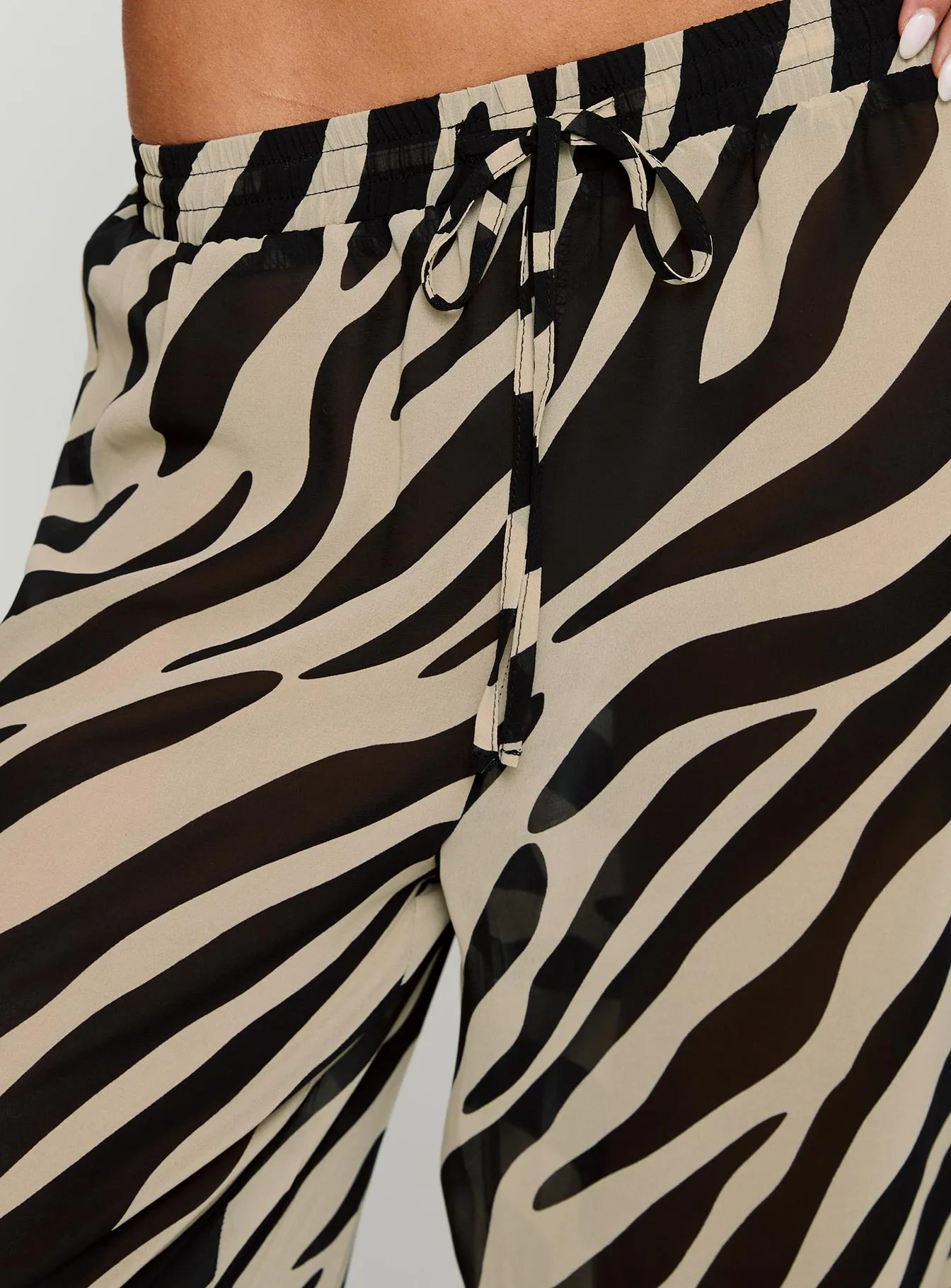 Fyre Wide Leg Pant Zebra sold by Princess Polly product image thumbnail 5